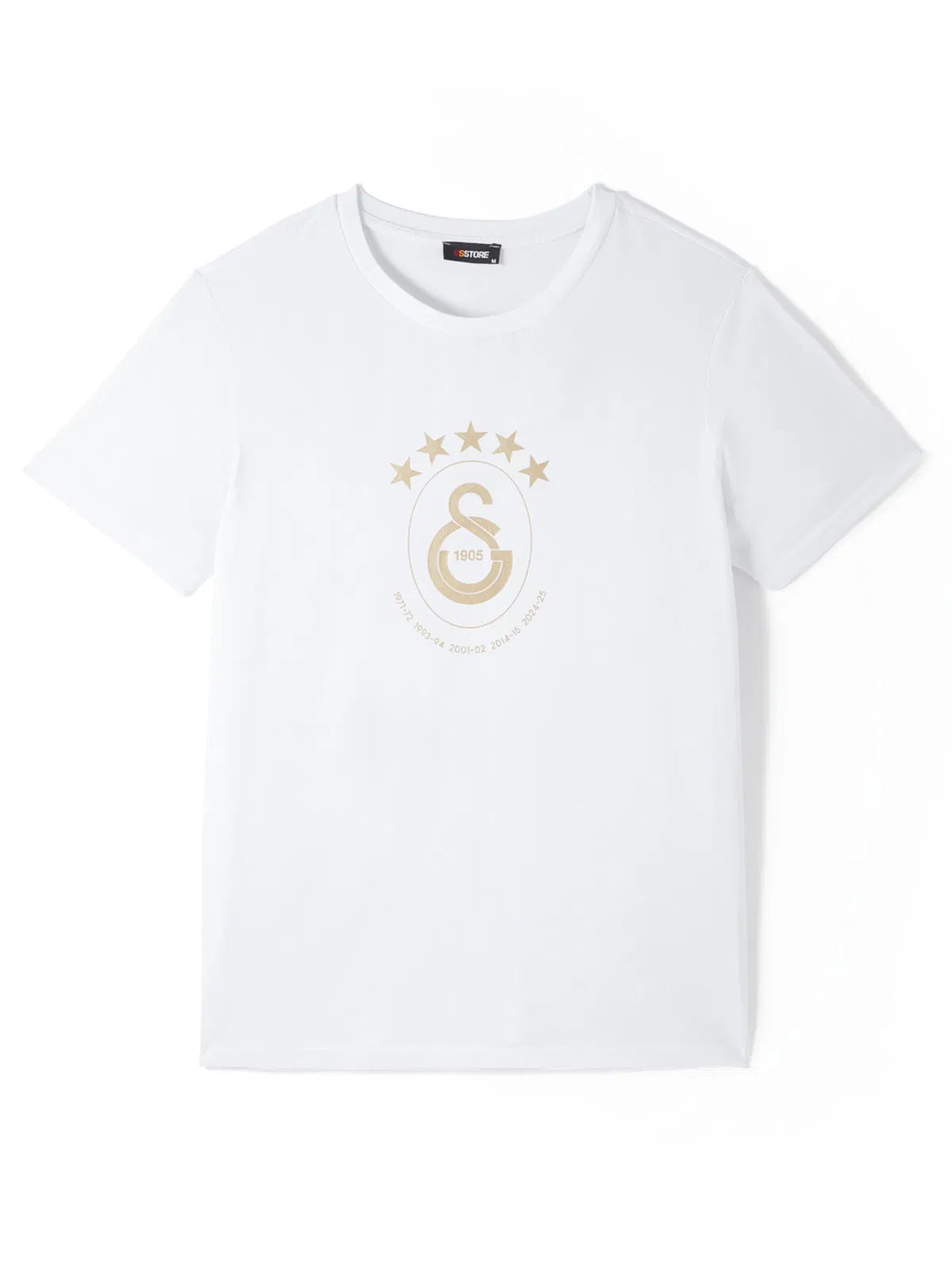 GALATASARAY T-SHIRT LOGO 5 STERNE WHITE