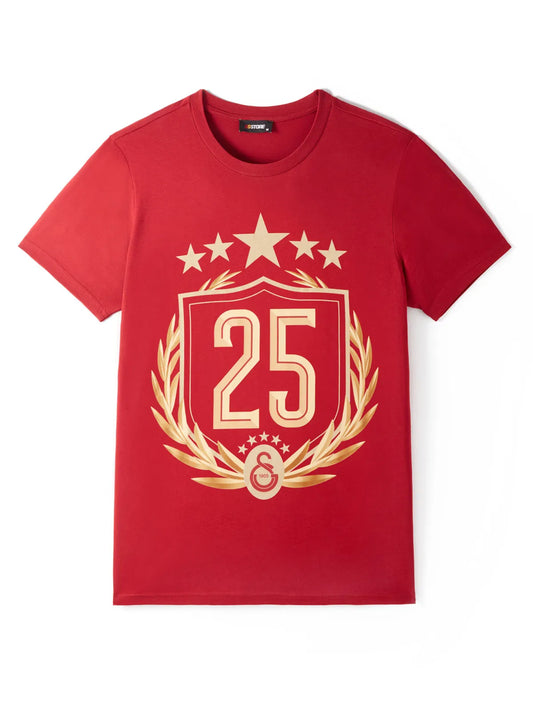 GALATASARAY T-SHIRT 25. MEISTERSCHAFT RED
