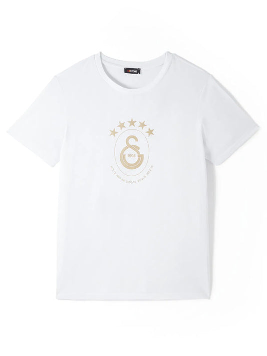 GALATASARAY T-SHIRT LOGO 5 STERNE WHITE